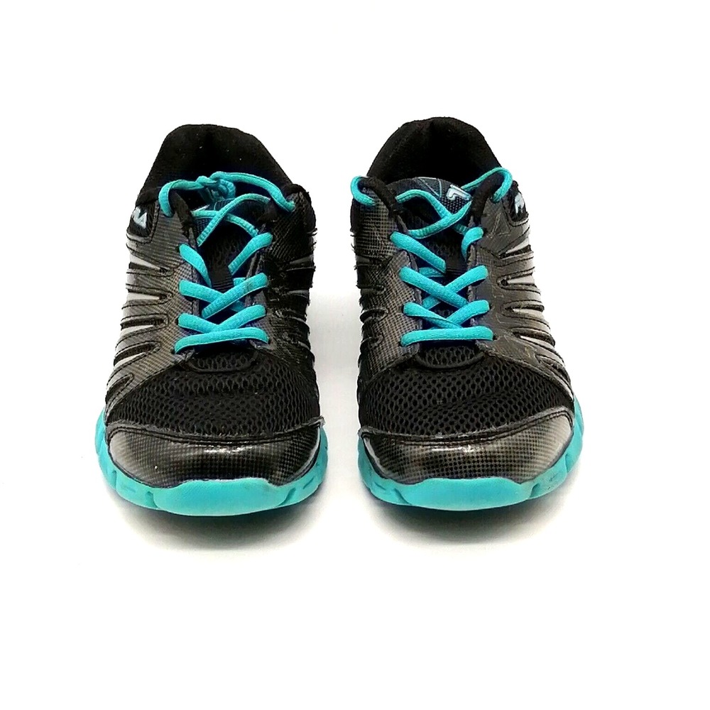 Fila Womens Sneakers Cool Max Black Green Lace Up Low Top Flat Heel 7.5
